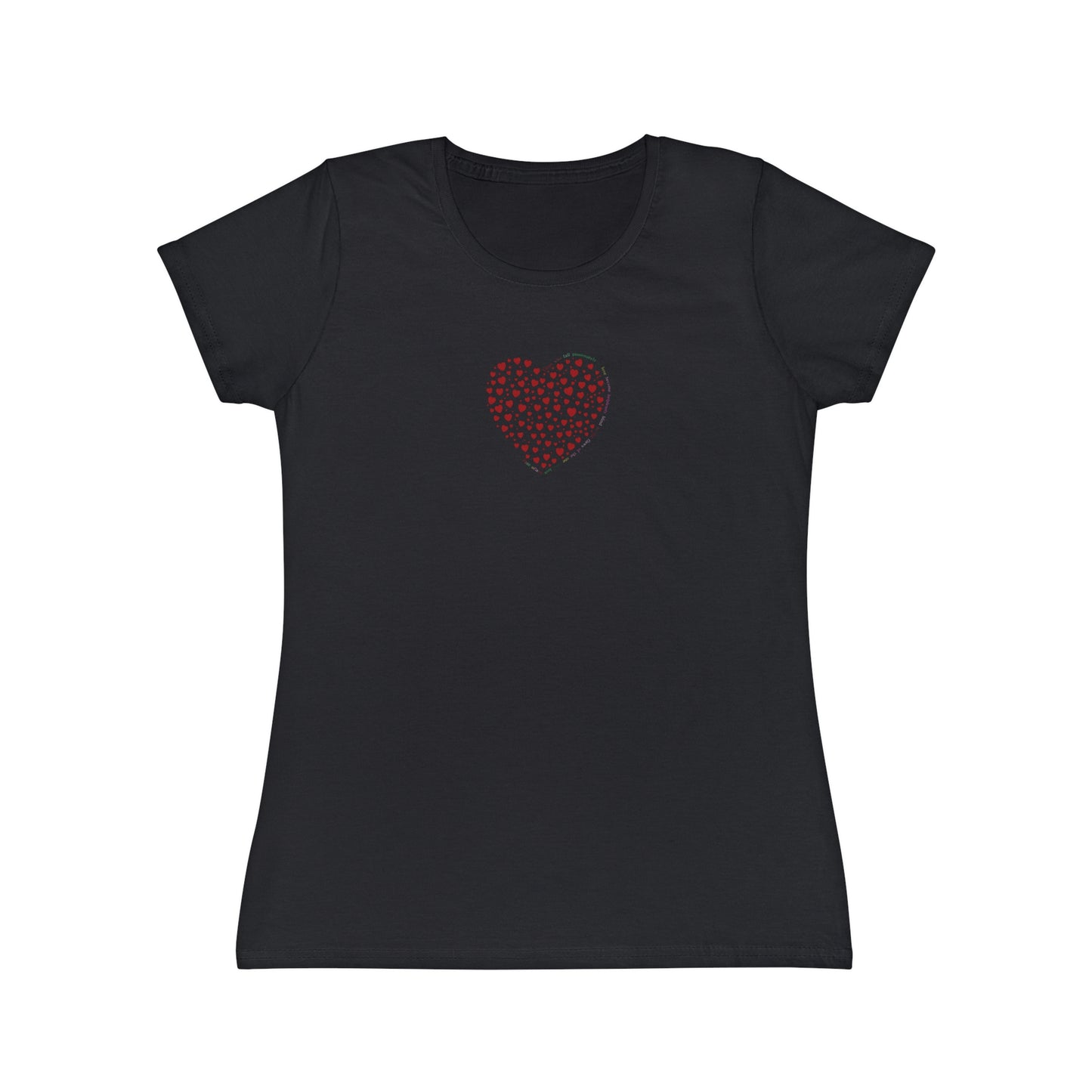 Slim fit Women's T-Shirt (Red Heart)