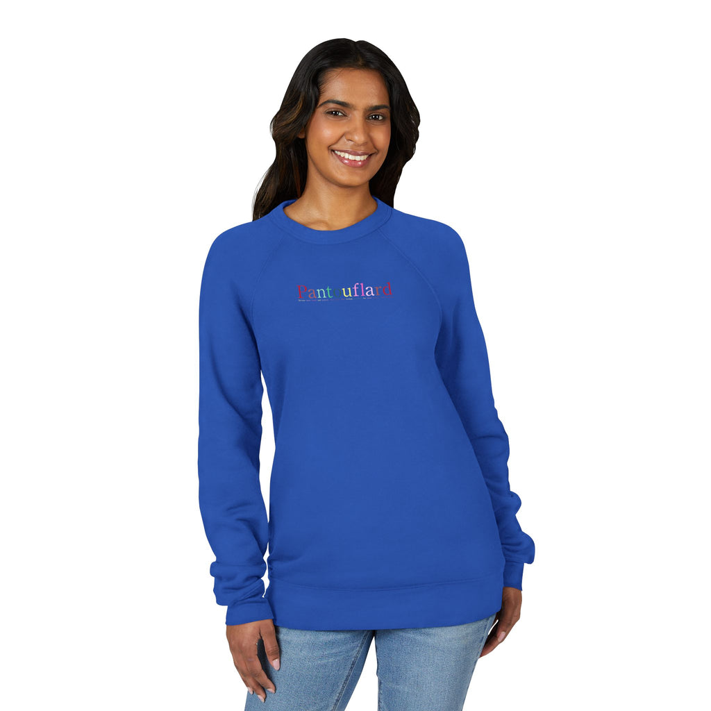 Unisex Old Money Aesthetic Raglan Sweatshirt - Colorful Logo (Premium Sponge Fleece)
