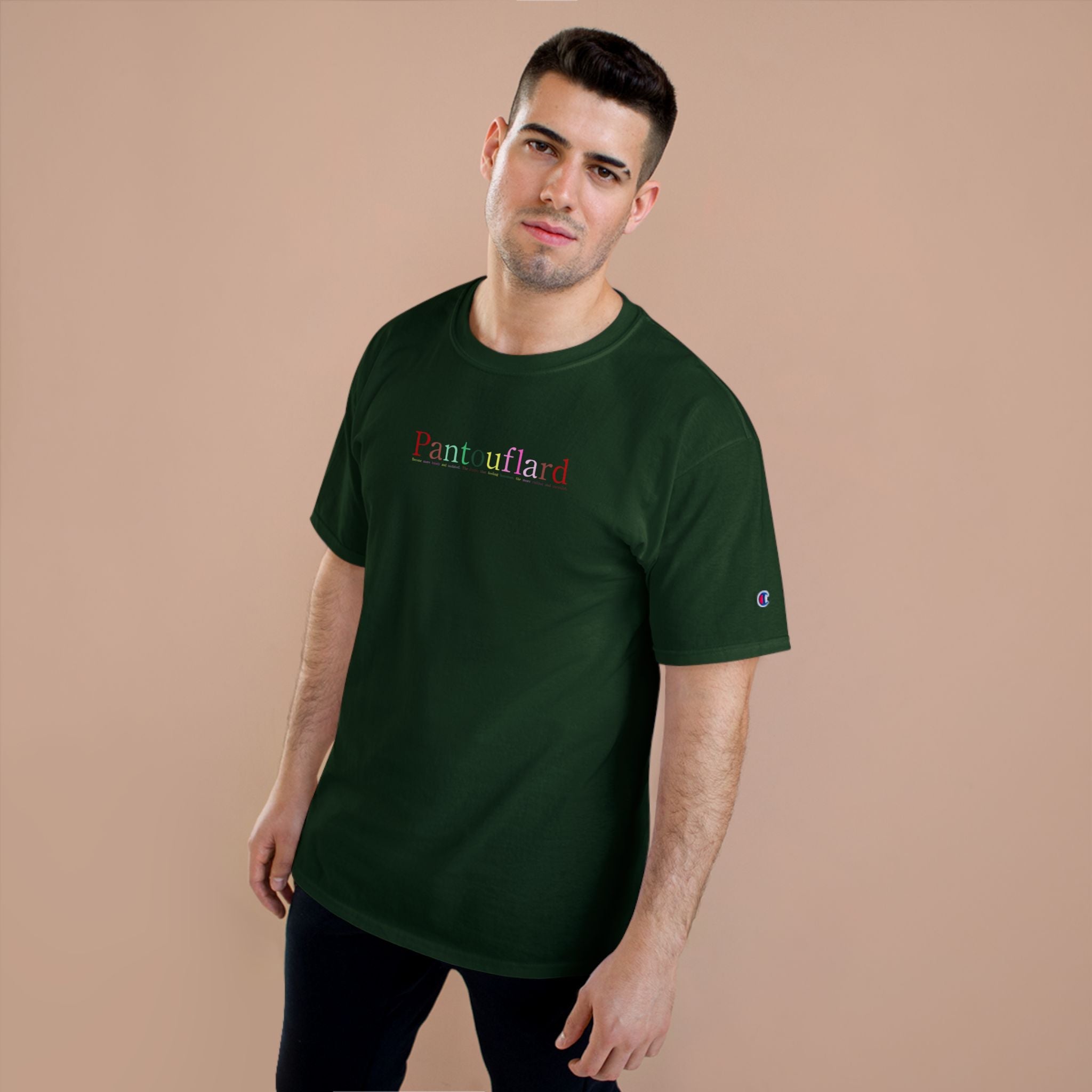 Champion Men's & Women's Black Heavyweight T-Shirt - 6.1oz Heritage Cotton Graphic Tee