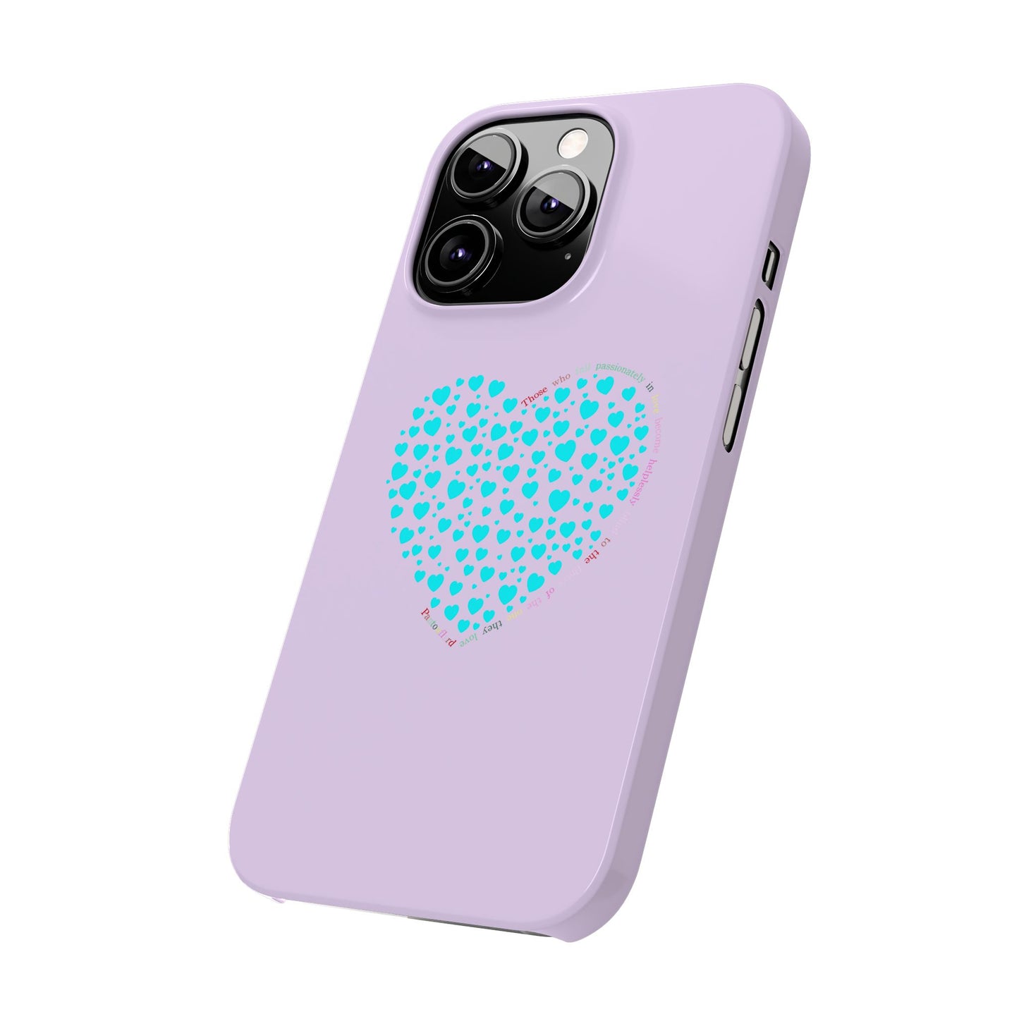 Funda delgada Mint Heart para iPhone