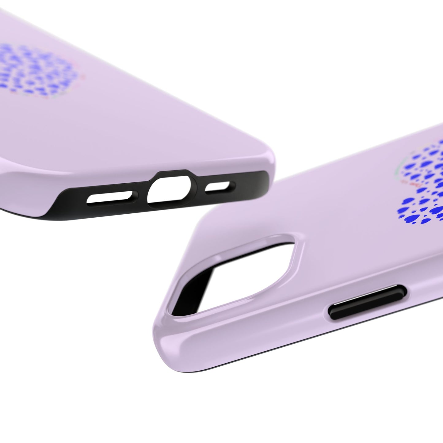 Blue Heart Design Tough iPhone Cases