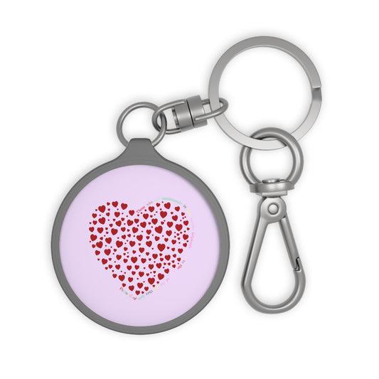 Red Heartfelt Keyring Tag