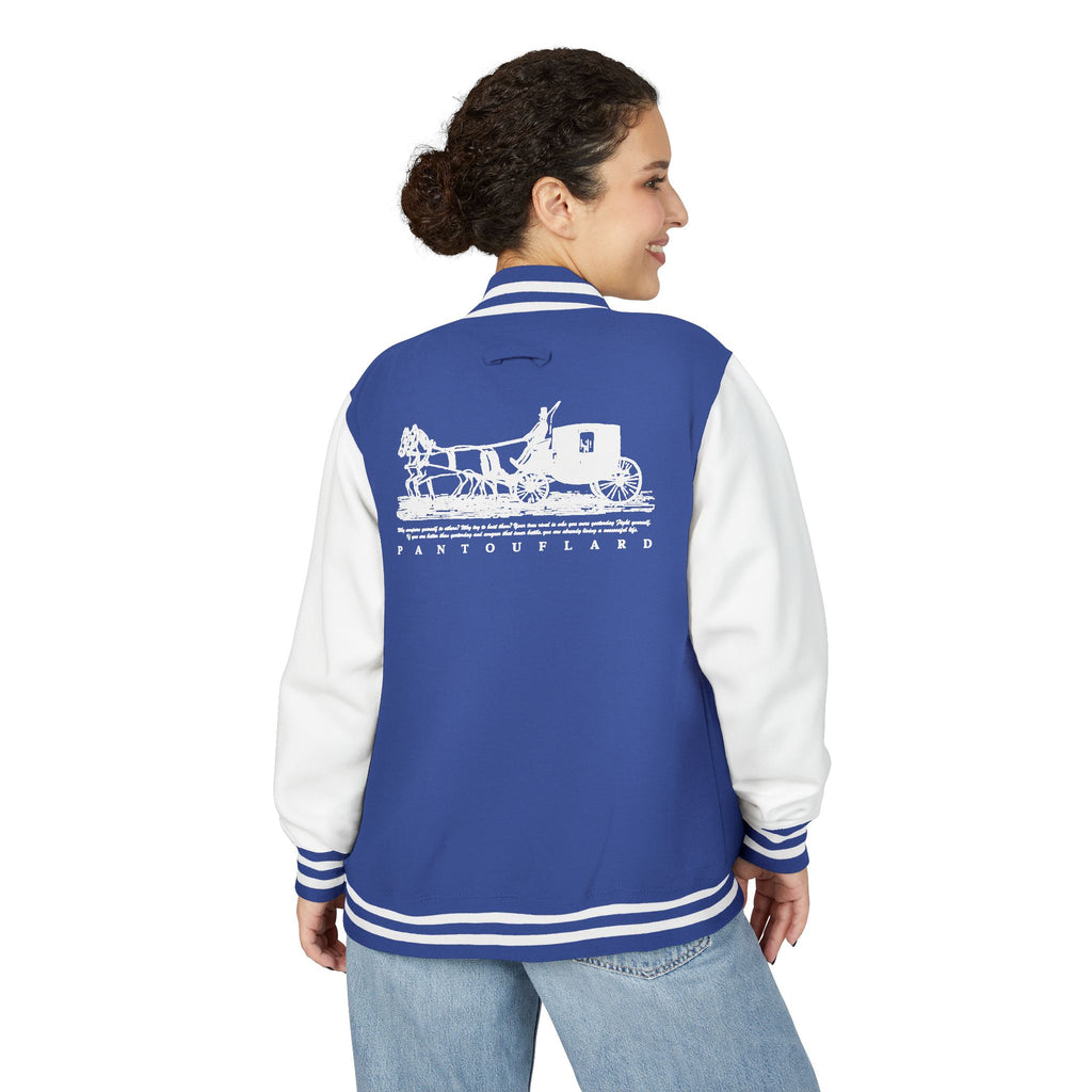 Unisex Navy Pantouflard Carriage Cotton Blend Jacket