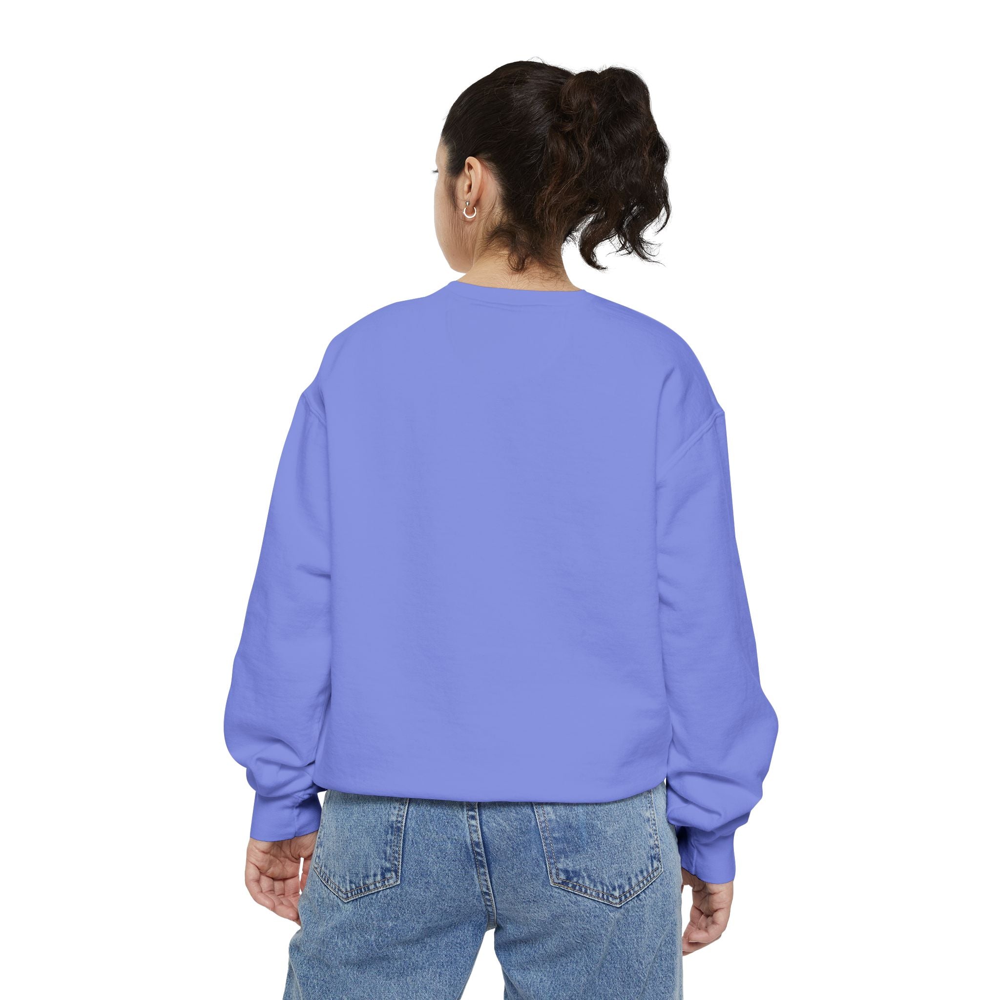 Unisex White Vintage Ship Graphic Cotton Blend Sweatshirt