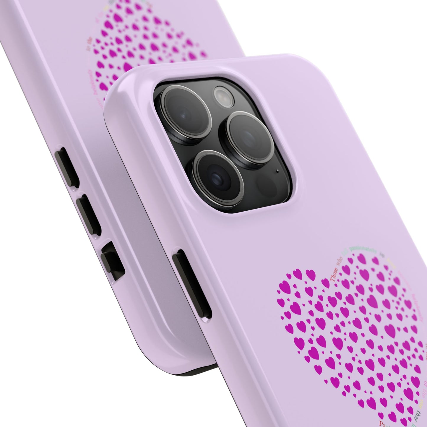 Pink Heart Design Tough iPhone Cases