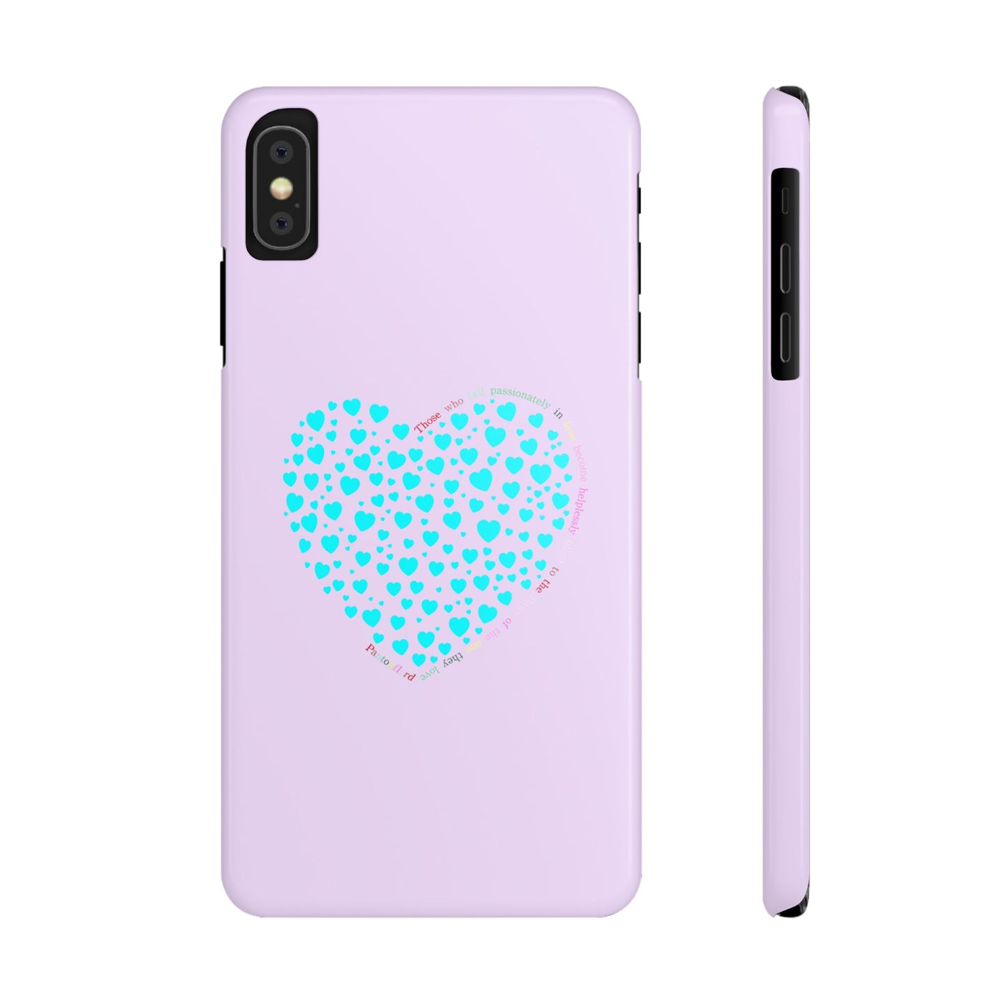 Funda delgada Mint Heart para iPhone