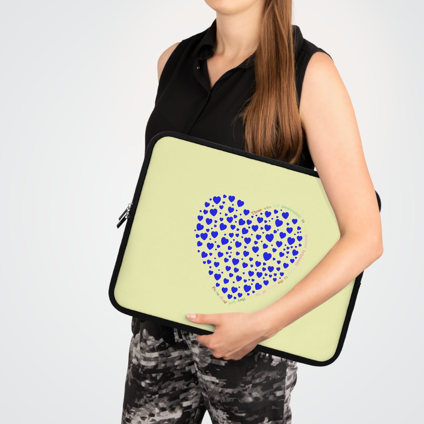 Blue Heart Laptop Sleeve