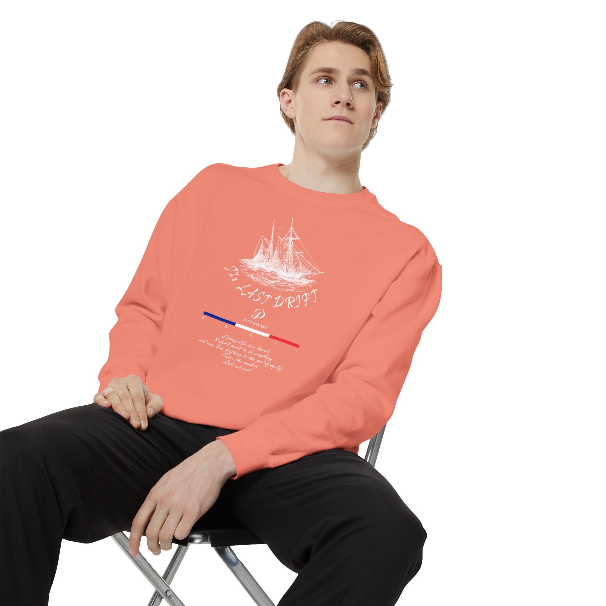 Unisex Navy Last Drift Cotton Blend Sweatshirt