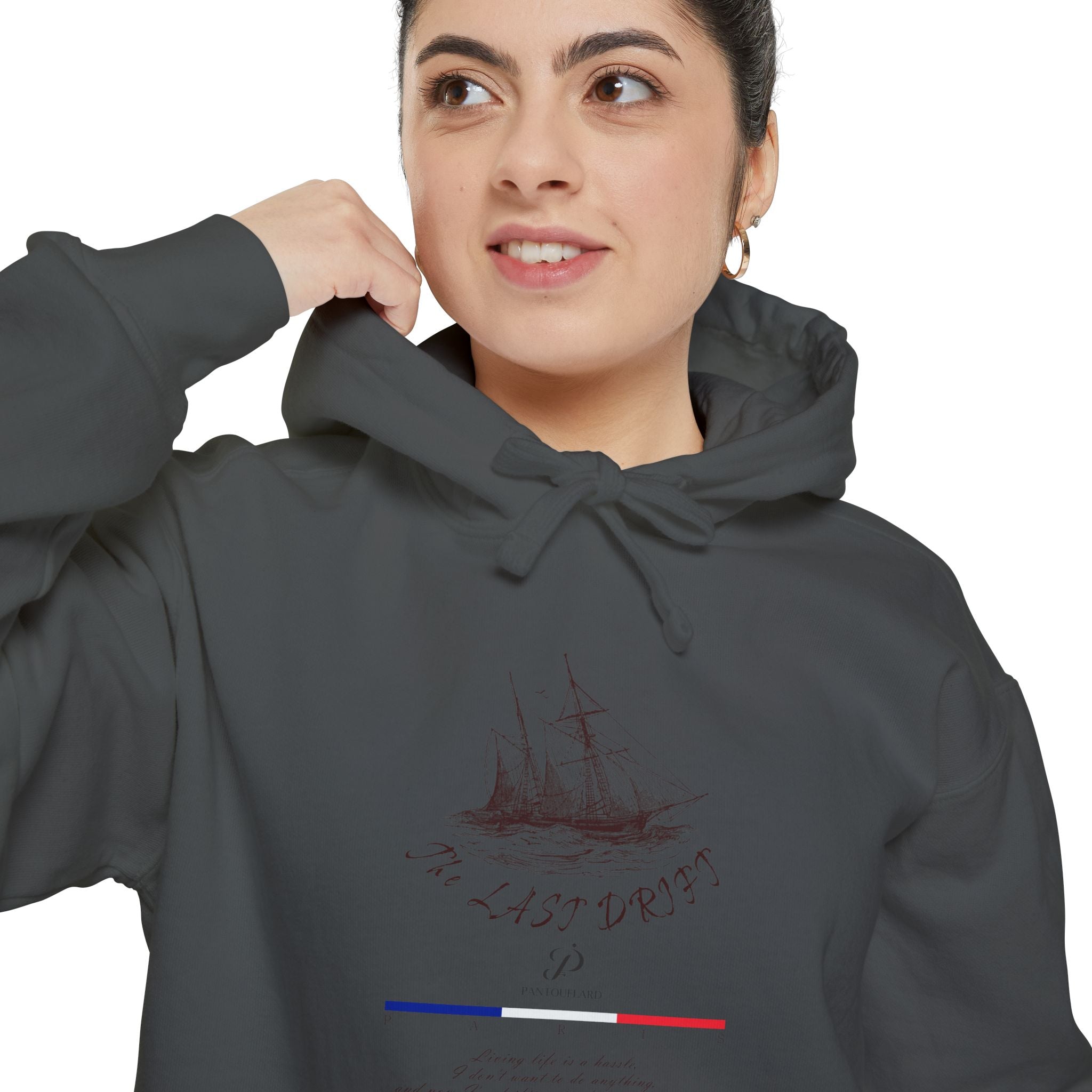 Old Money Nautical Heritage Hoodie - The Last Drift I (9.5oz Garment-Dyed Fleece)