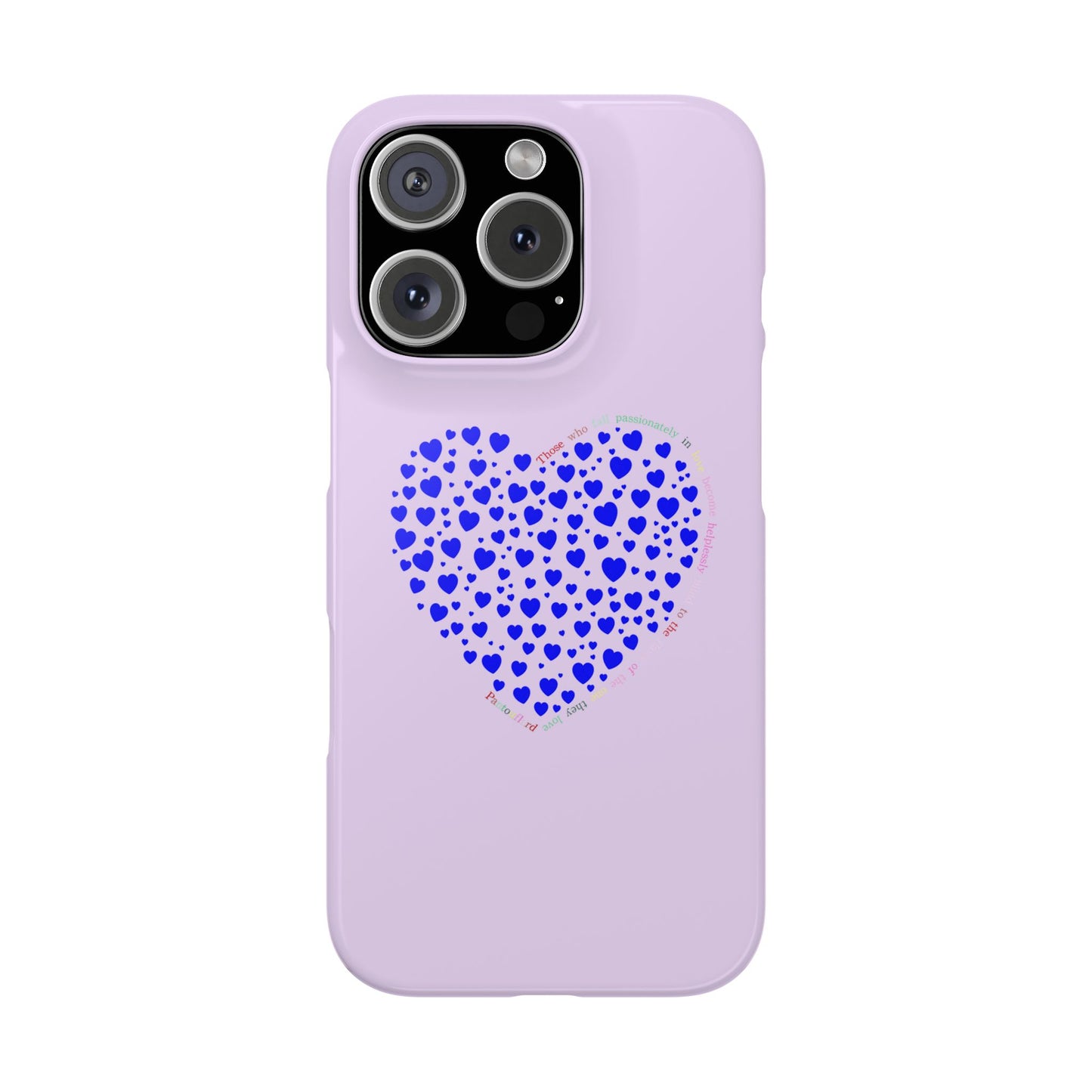 Funda delgada para iPhone Blue Heart