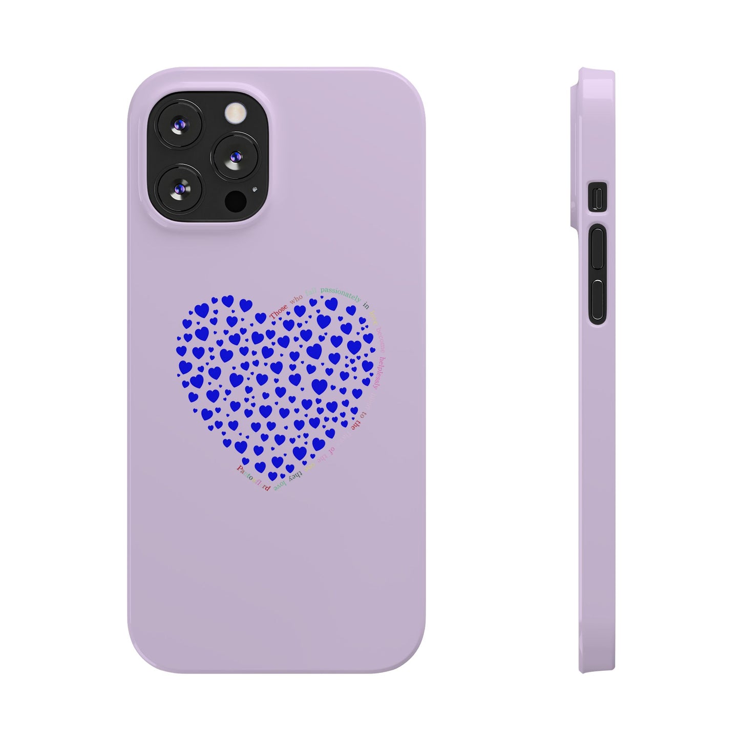 Funda delgada para iPhone Blue Heart