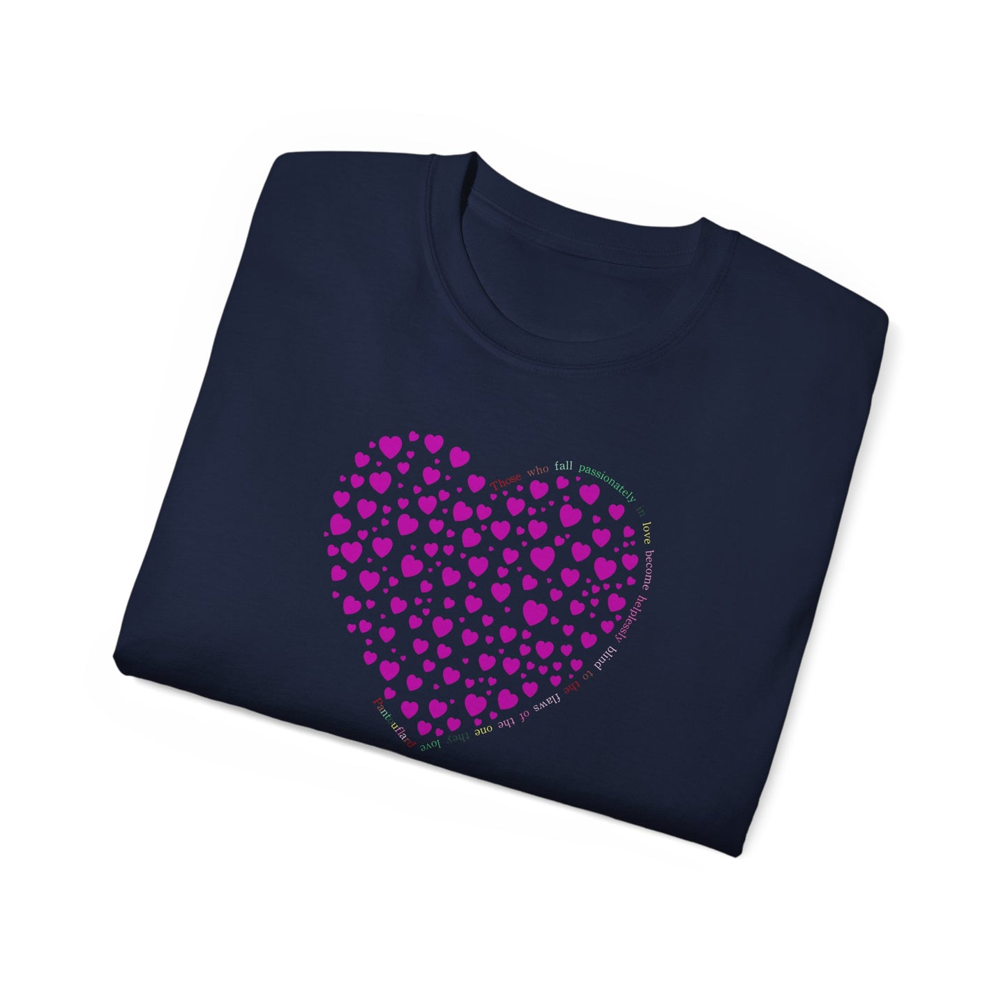 Pink Heart Unisex short sleeved T-shirt