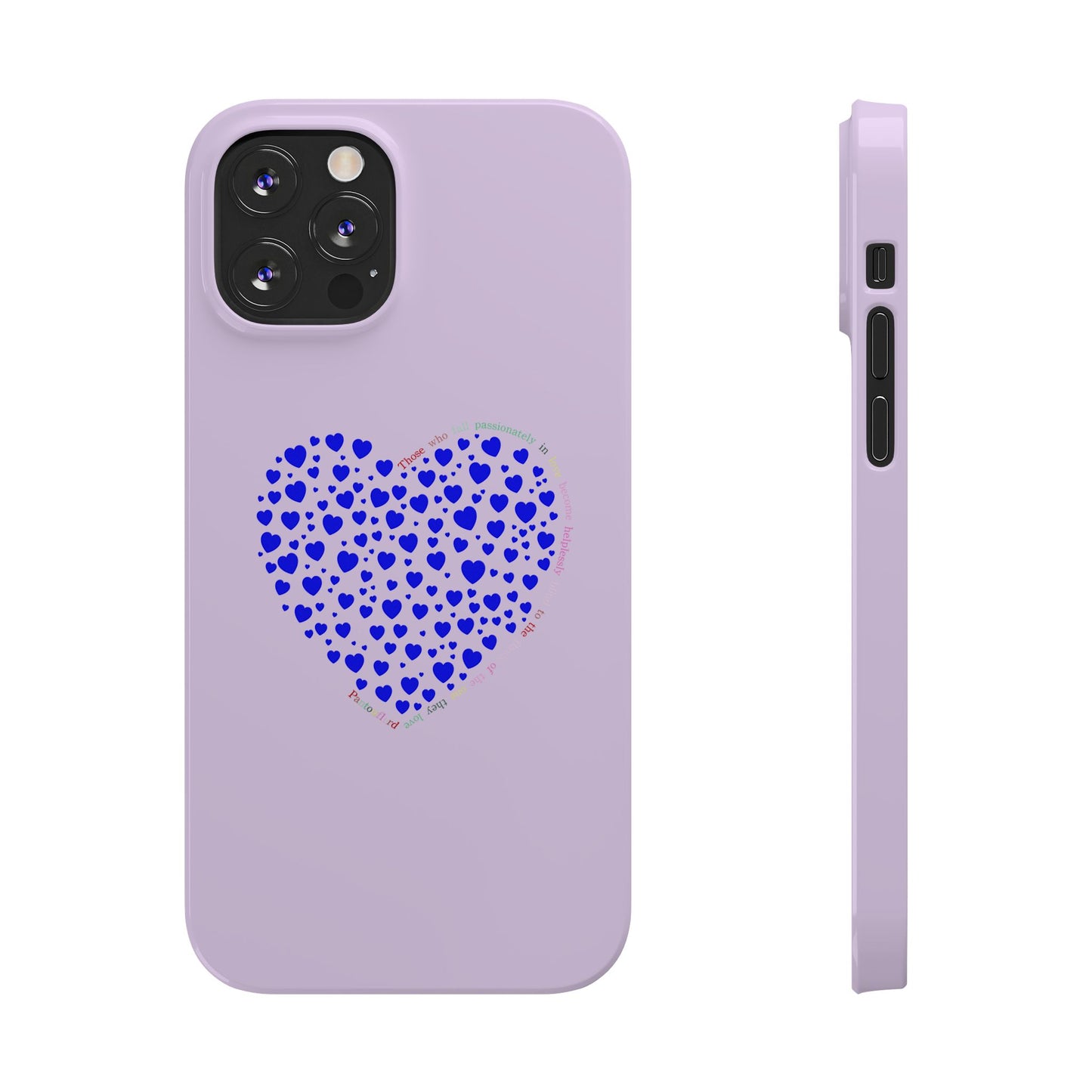 Funda delgada para iPhone Blue Heart
