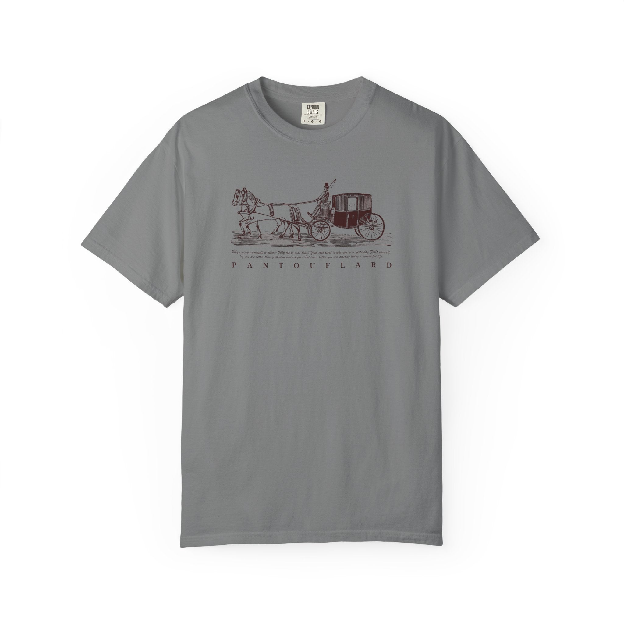 Unisex Burnt Orange Vintage Horse Carriage 100% Cotton T-shirt