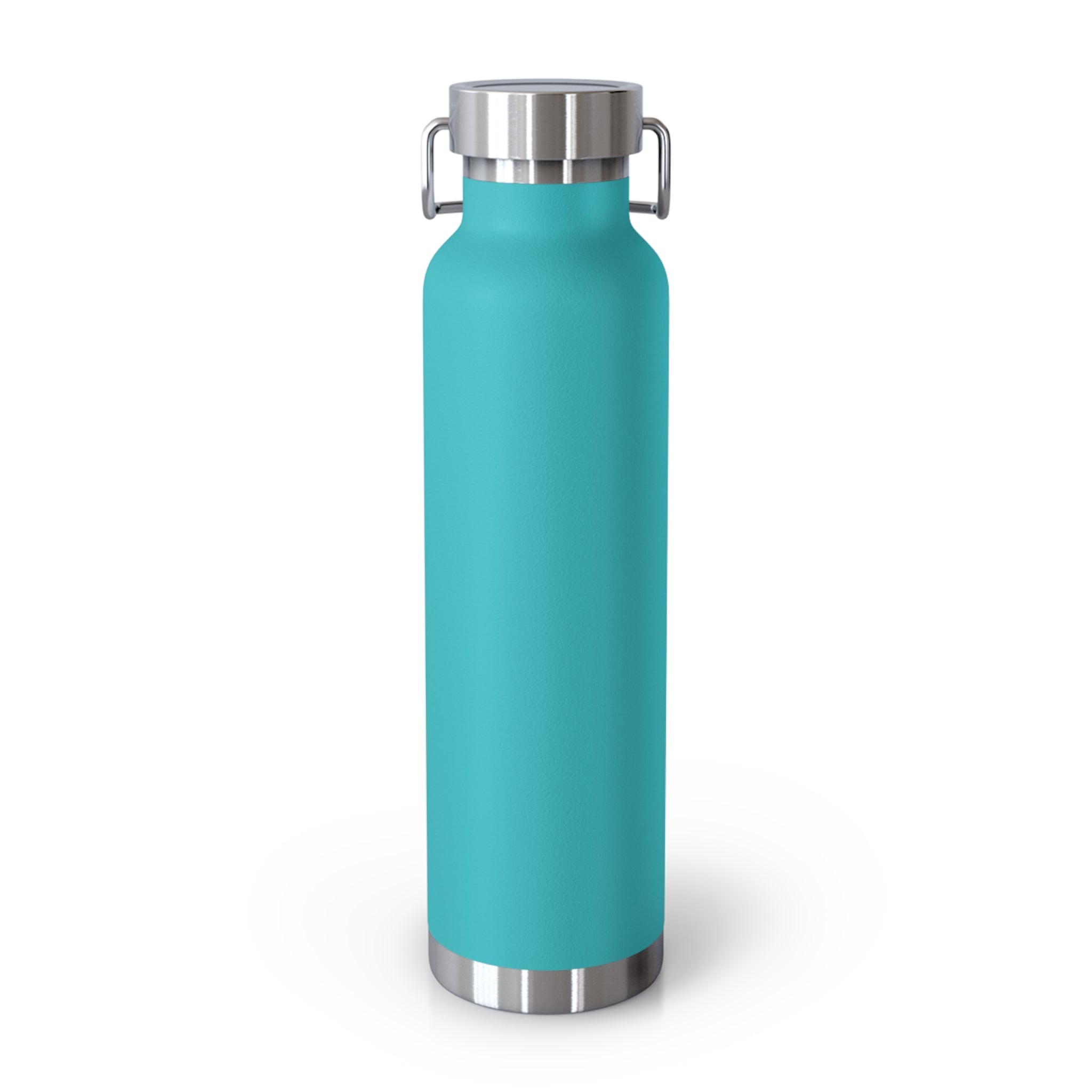 Navy Blue Romantic Floral Butterfly Quote 22oz Copper Vacuum Insulated Bottle