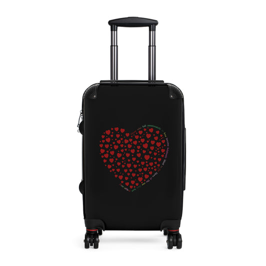 Travel carrier, Travel Suitcases Red Heart Design