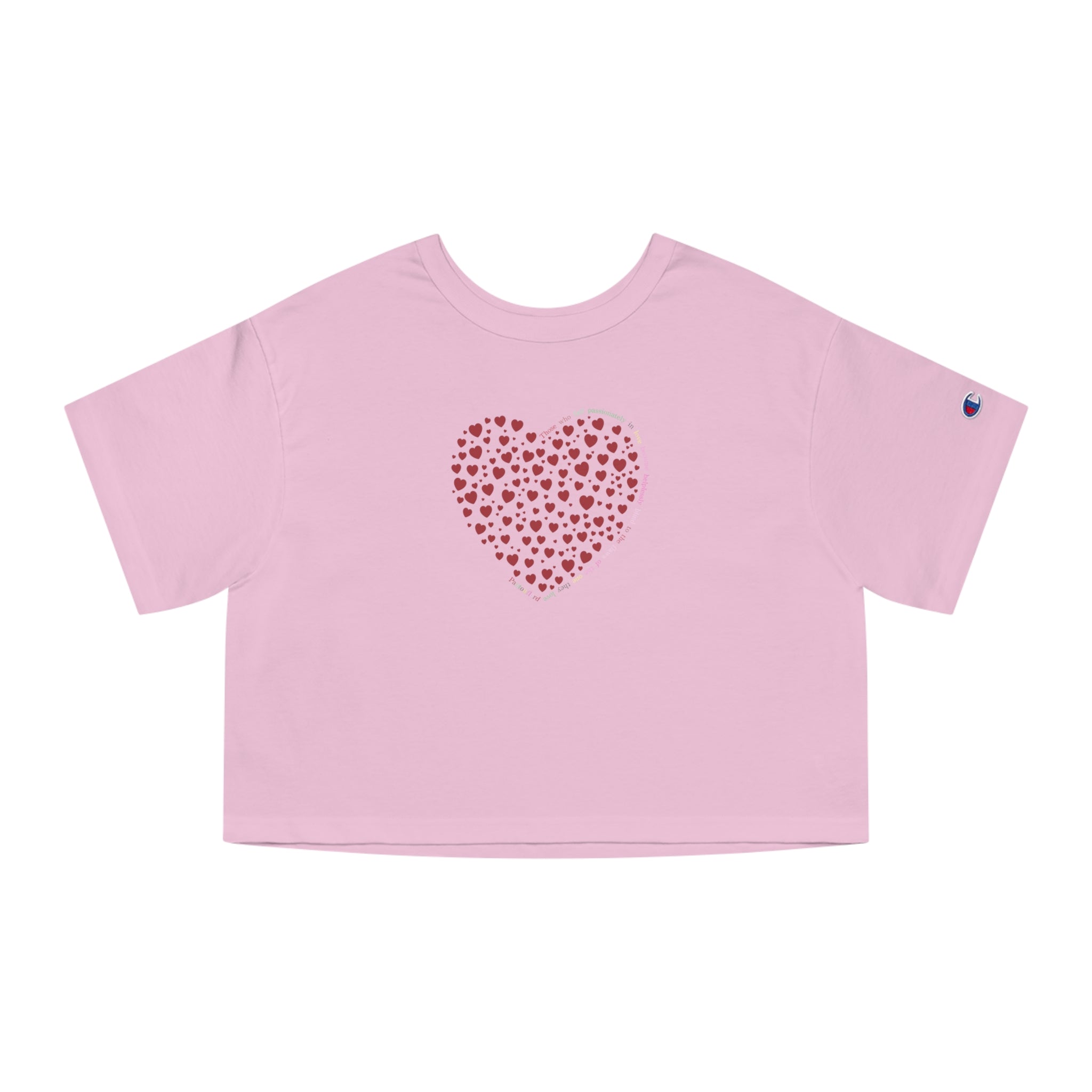 Camiseta corta sencilla Champion® (Corazón rojo)