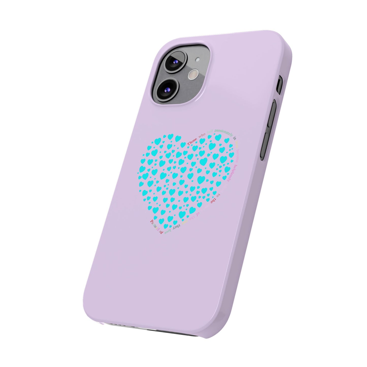 Funda delgada Mint Heart para iPhone