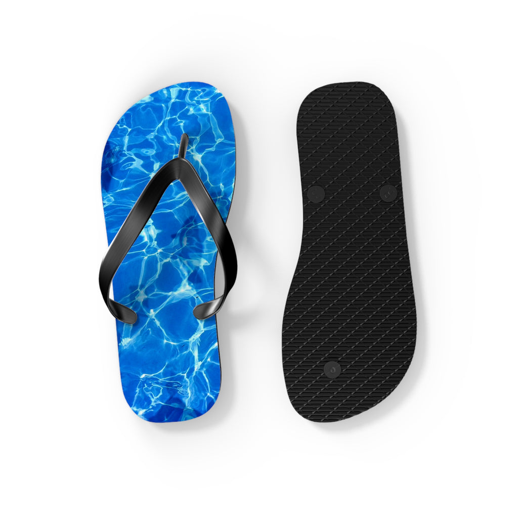 Chanclas tropicales elegantes Blue Waves, calzado de playa, sandalias de verano, esenciales para vacaciones, fiestas en la piscina, diversión bajo el sol
