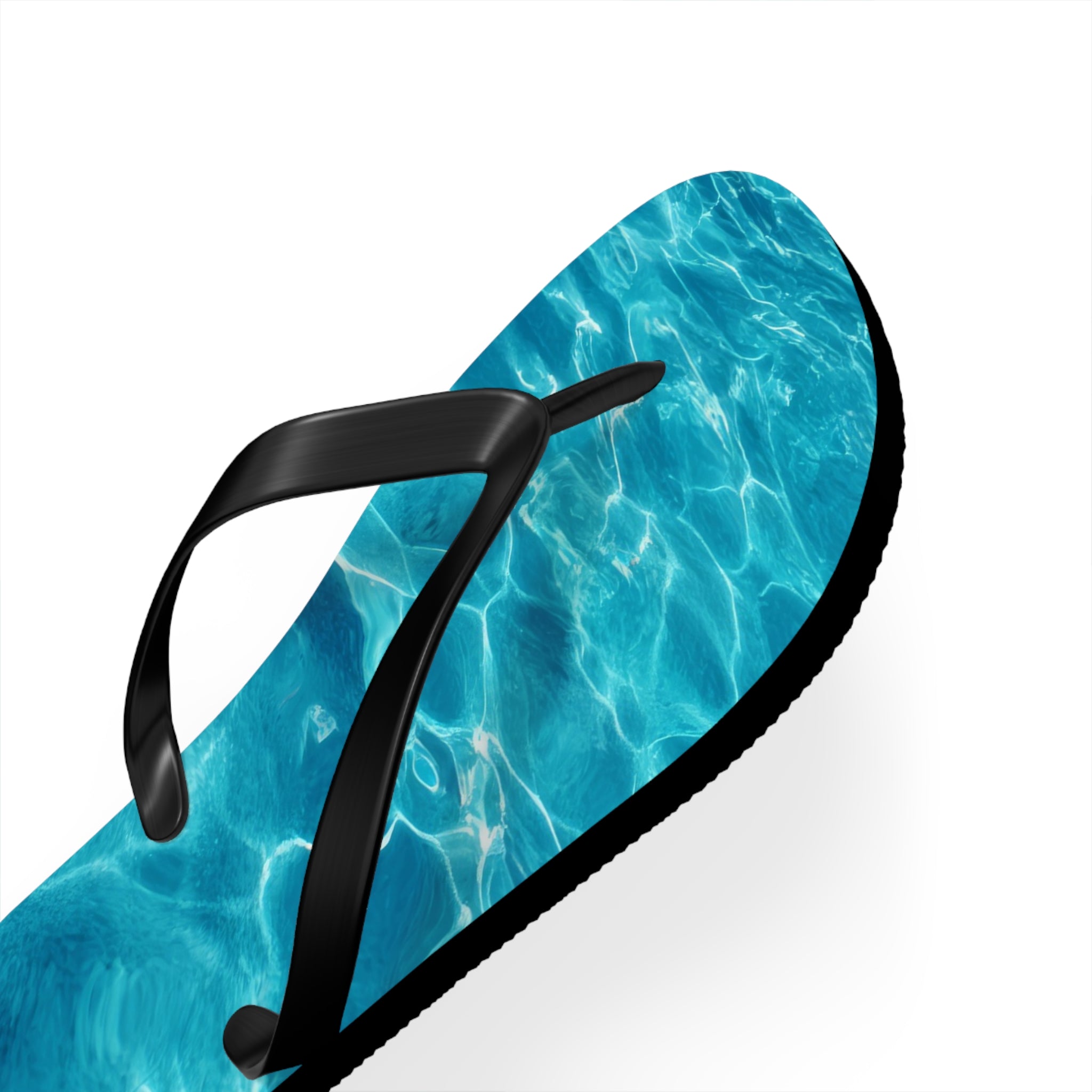 Men's/Women's Pool Water Reflection Flip Flops - Vaporwave Beach Sandals