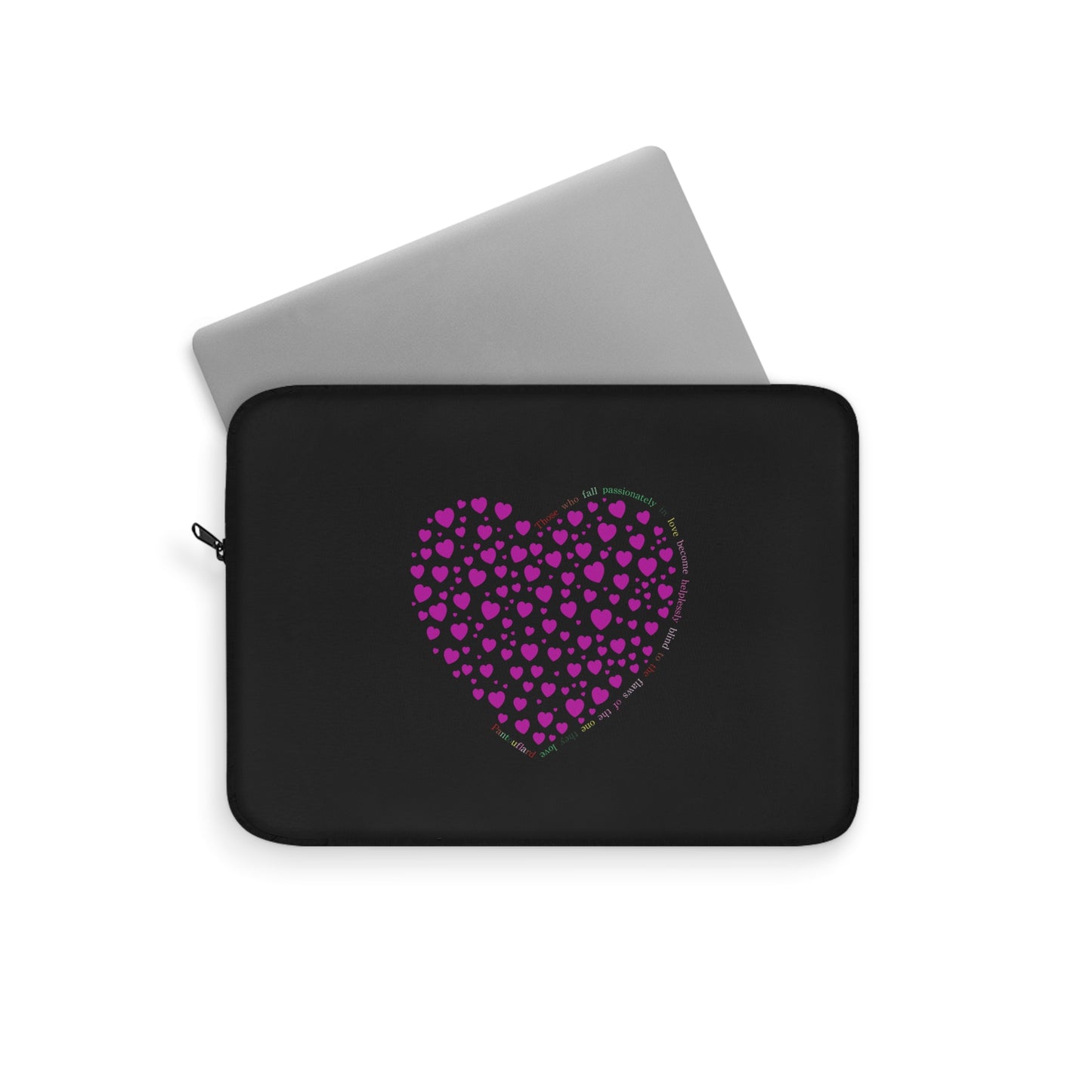 Pink Heart Design Laptop Protector
