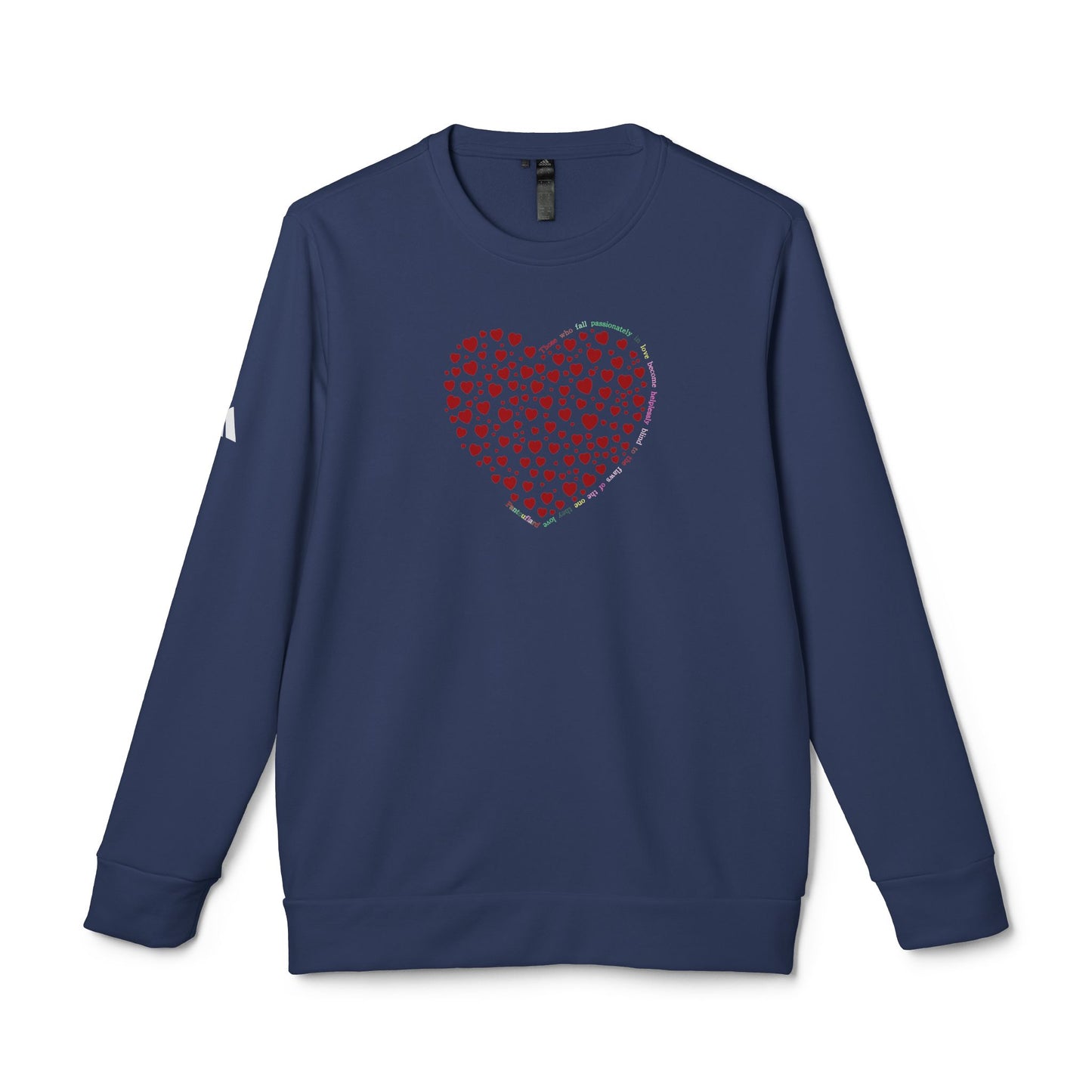 Adidas Unisex  Crewneck Sweatshirt with Red Heart Design